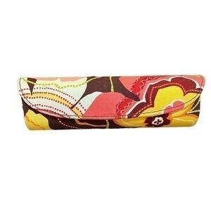 Vera Bradley hardshell fabric snap eyeglass sunglass case clamshell retired